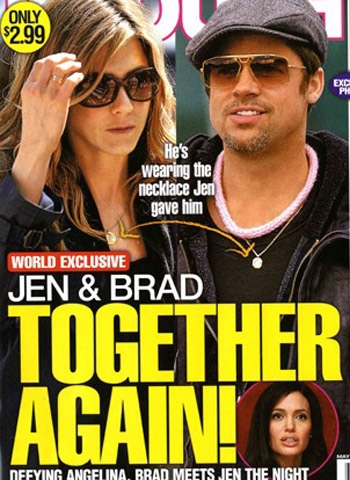 布拉德·皮特安妮斯顿旧情复燃 重戴定情项链 布拉德·皮特安妮斯顿旧情复燃 重戴定情项链